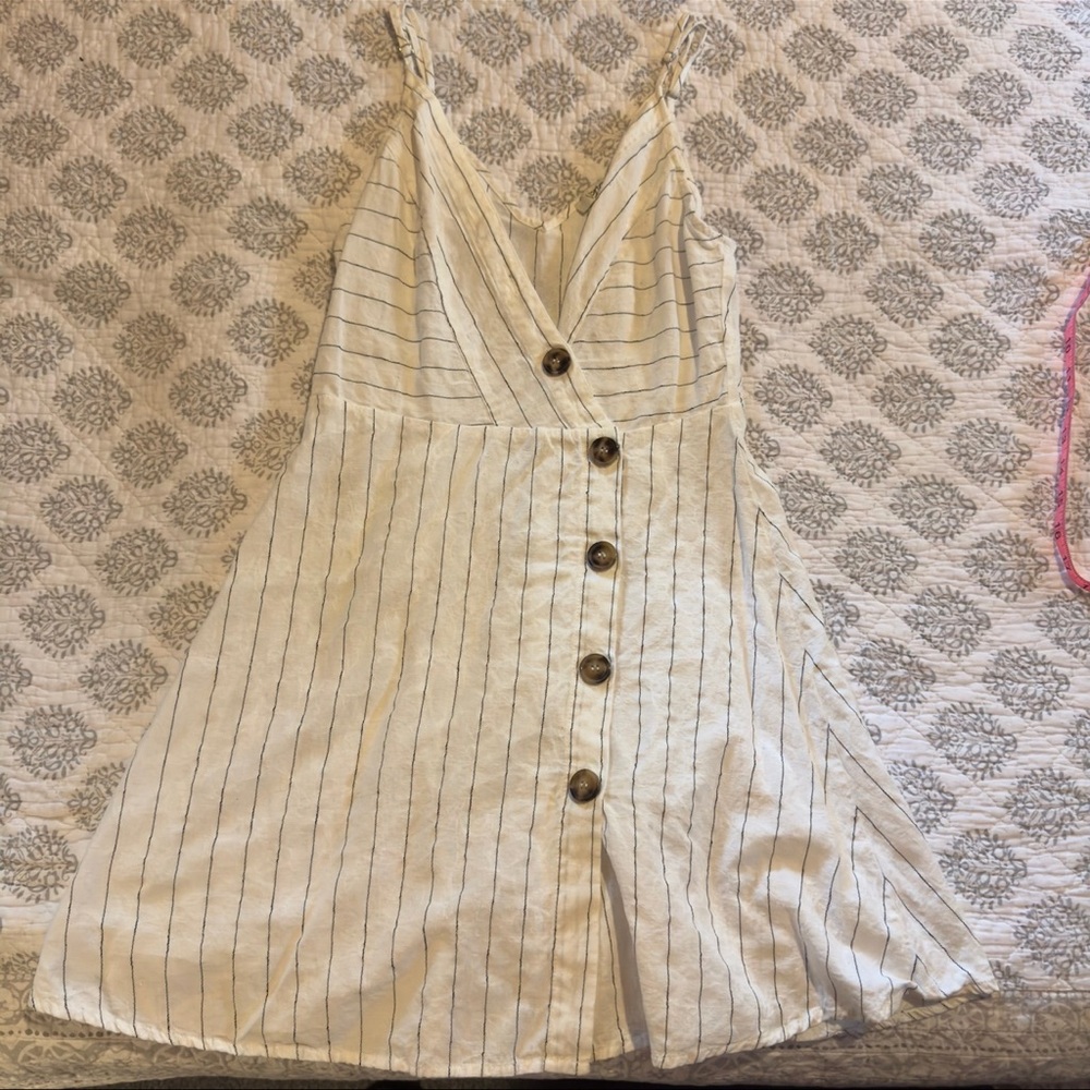 Verte Mini Sundress White & Black Size M